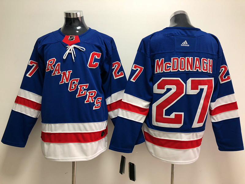 Men's New York Rangers Ryan McDonagh #27 Blue Jersey